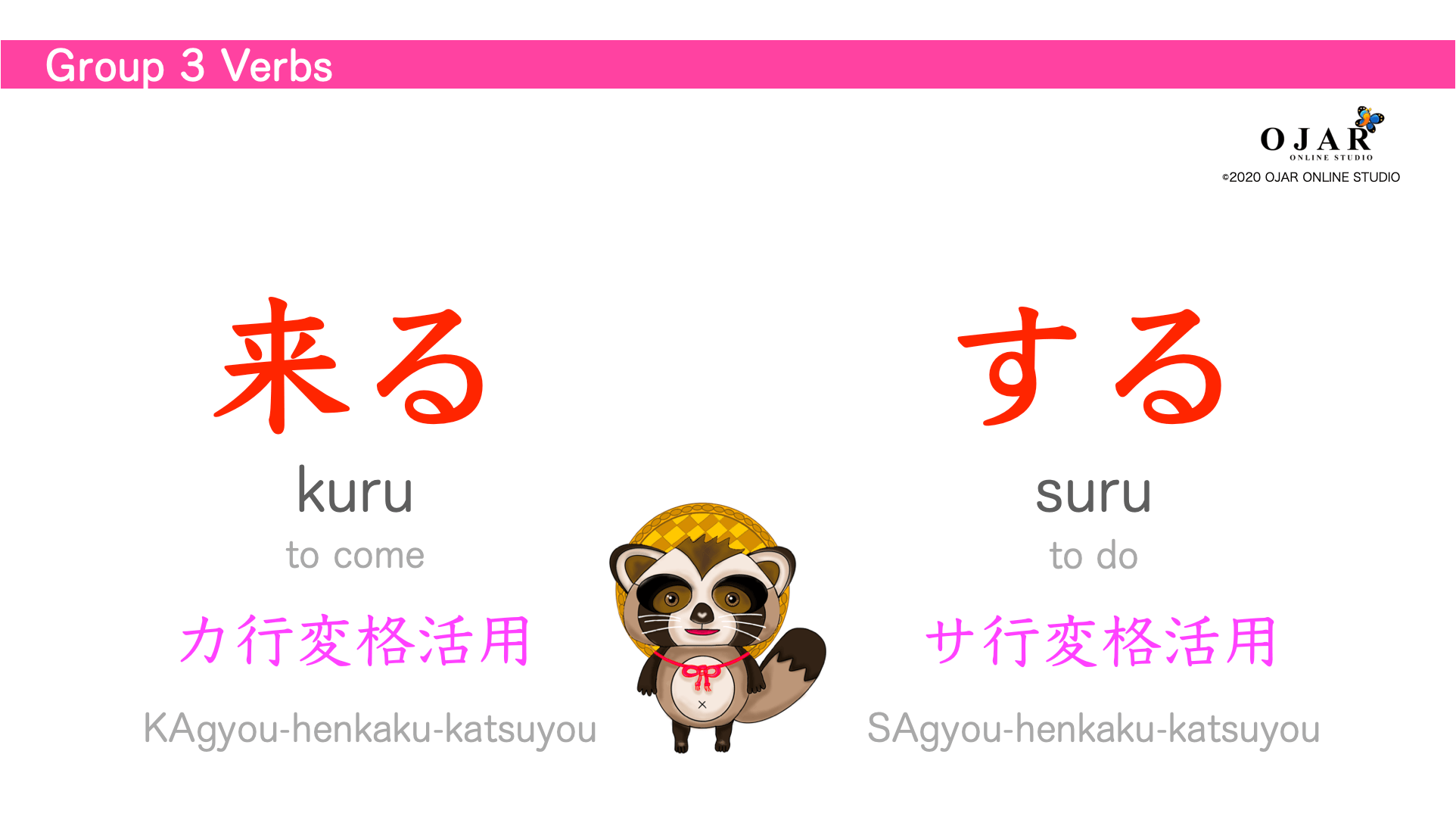 japanese-lesson-18-verb-conjugation-group-3-ojar-online-studio